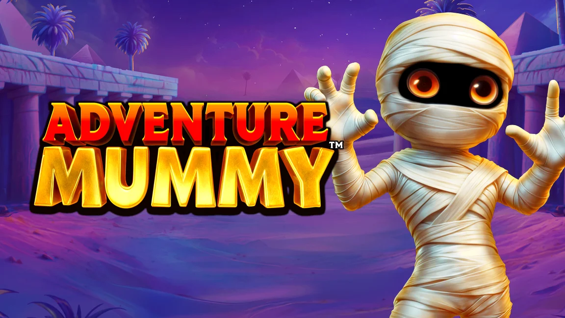 The promotional header for Adventure Mummy™, an online slot game on Betty.