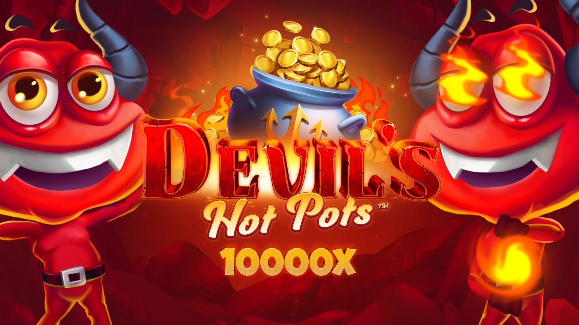 The promotional header for DEVIL'S HOT POTS™, an online slot game on Betty.