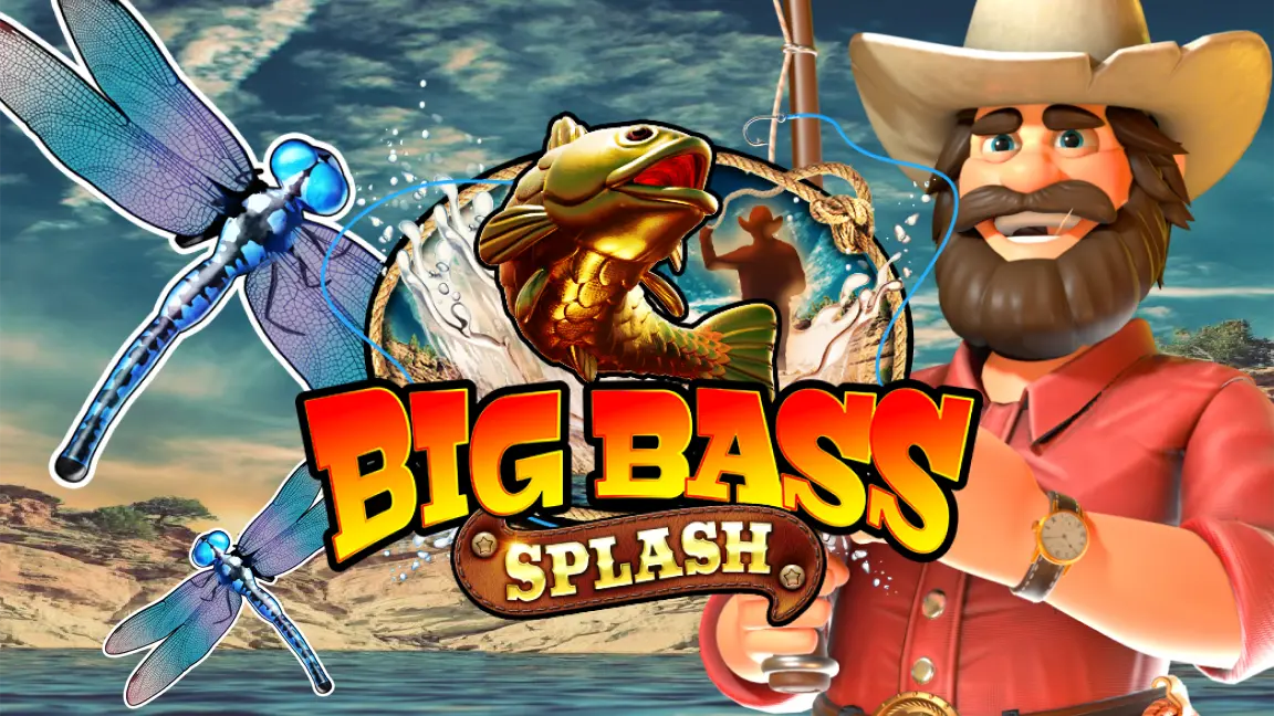 The promotional header for Big Bass Splash, an online slot game on Betty.