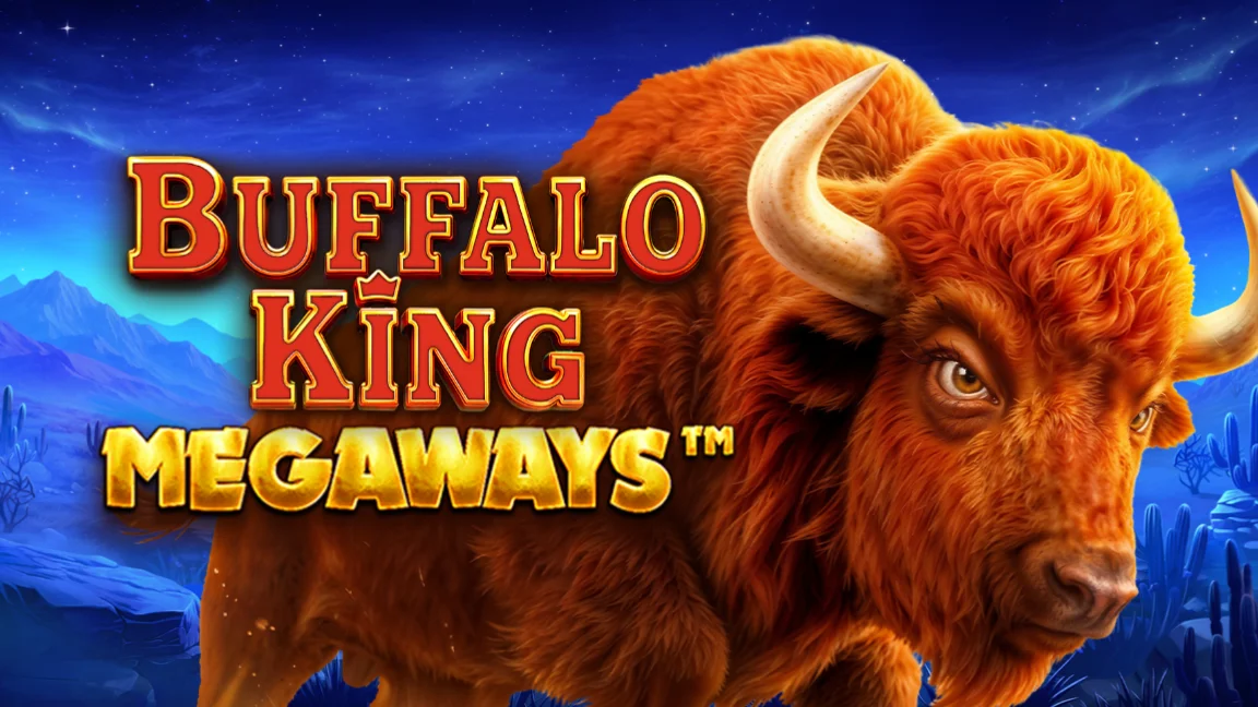 The promotional header for Buffalo King Megaways™, an online slot game on Betty.