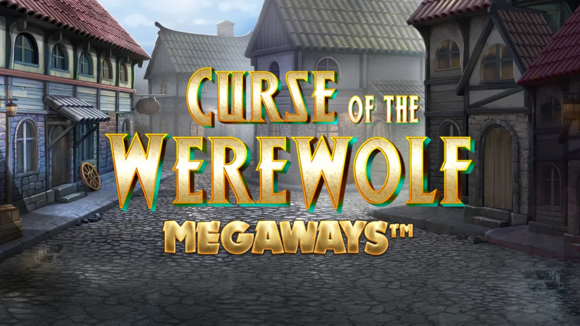The promotional header for Curse of the Werewolf Megaways™, an online slot game on Betty.