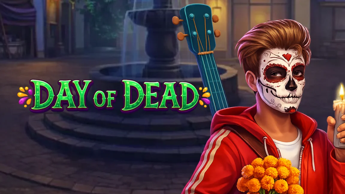 The promotional header for Day of Dead, an online slot game on Betty.