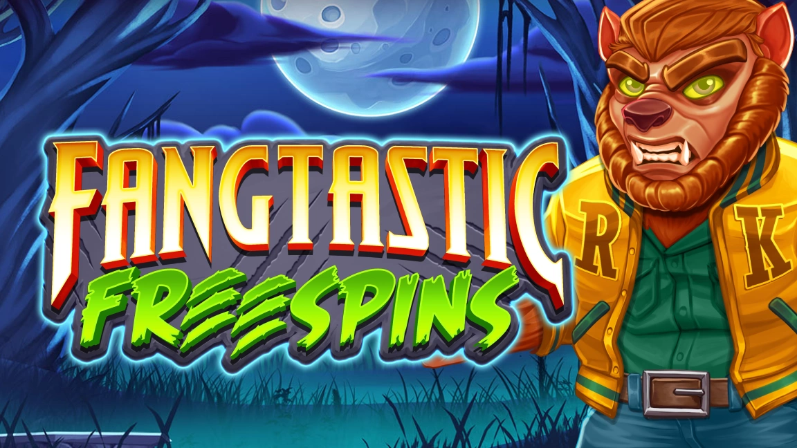The promotional header for Fangtastic Freespins, an online slot game on Betty.