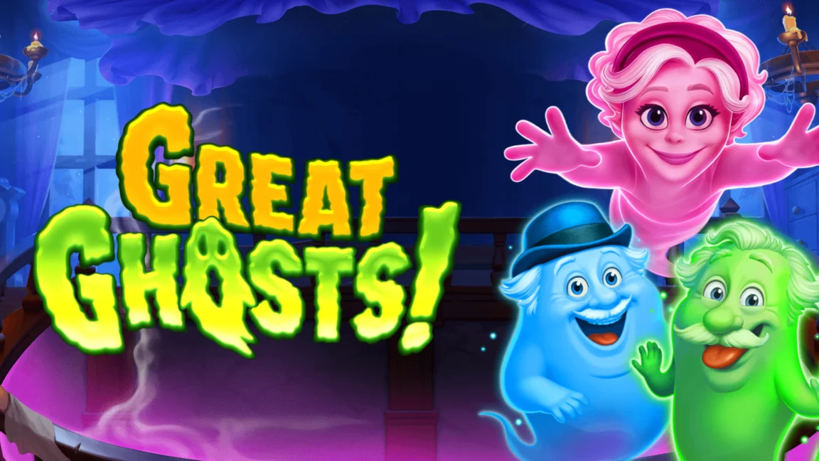 The promotional header for Great Ghosts!, an online slot game on Betty.