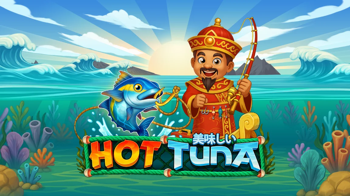 The promotional header for Hot Tuna, an online slot game on Betty.