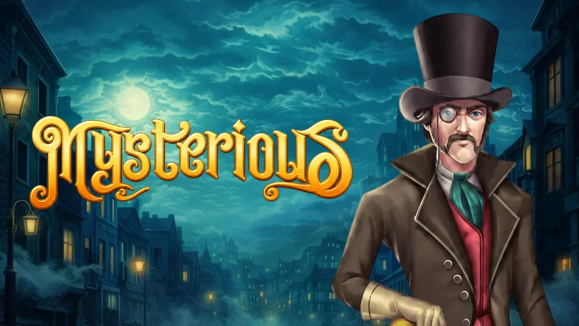 The promotional header for Mysterious, an online slot game on Betty.