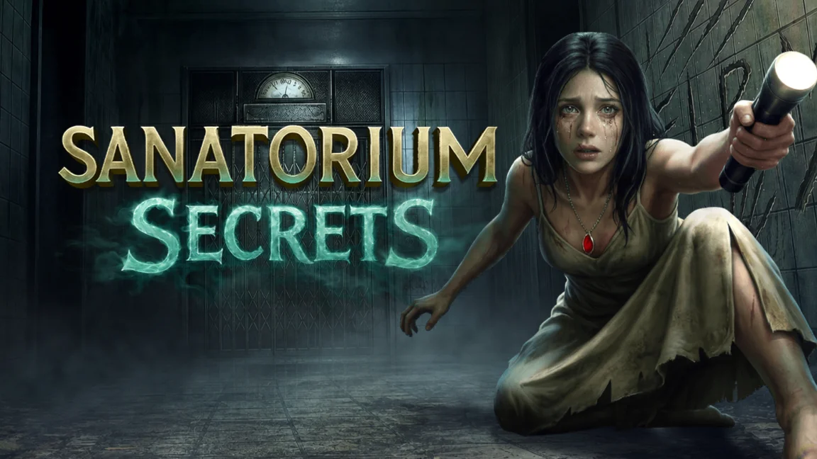 The promotional header for Sanatorium Secrets, an online slot game on Betty.